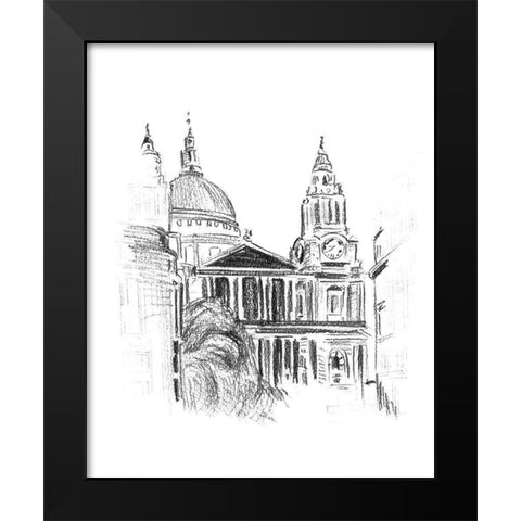 Day Street II Black Modern Wood Framed Art Print by Wang, Melissa