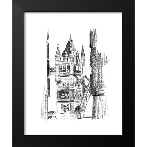 Day Street IV Black Modern Wood Framed Art Print by Wang, Melissa