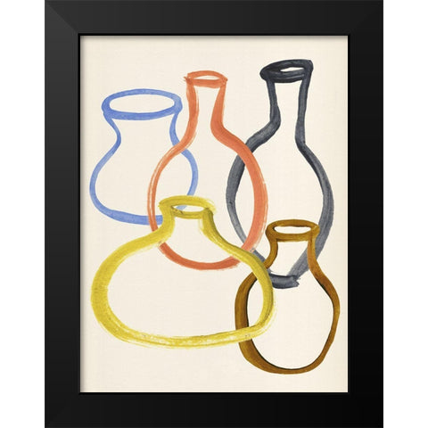 Le Vase II Black Modern Wood Framed Art Print by Warren, Annie