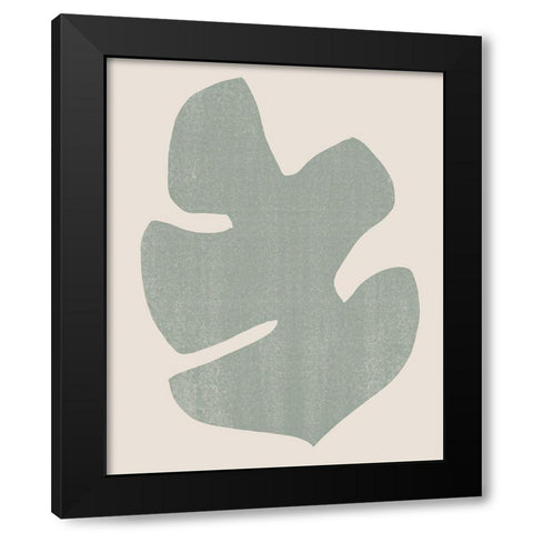 Palm Morph I Black Modern Wood Framed Art Print by Vess, June Erica