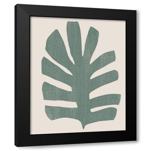 Palm Morph III Black Modern Wood Framed Art Print by Vess, June Erica