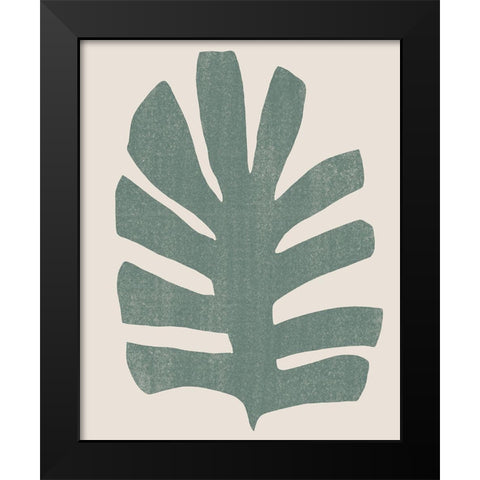 Palm Morph III Black Modern Wood Framed Art Print by Vess, June Erica