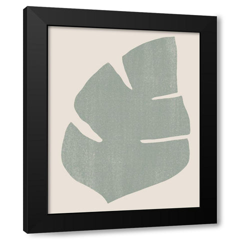 Palm Morph IV Black Modern Wood Framed Art Print by Vess, June Erica