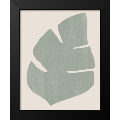 Palm Morph IV Black Modern Wood Framed Art Print by Vess, June Erica