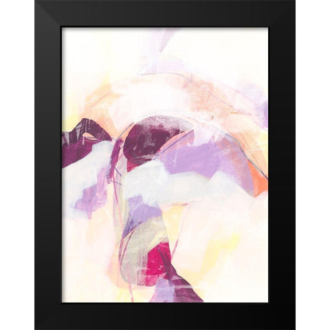 Polar Magenta II Black Modern Wood Framed Art Print by Vess, June Erica