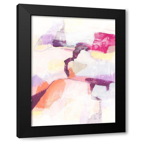 Polar Magenta III Black Modern Wood Framed Art Print with Double Matting by Vess, June Erica
