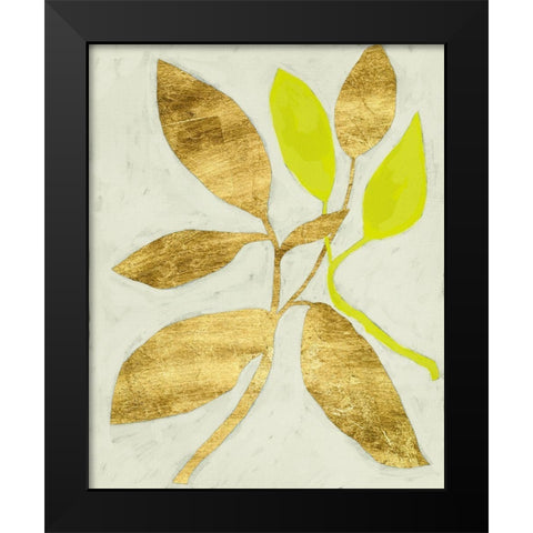 Gilt Tropic II Black Modern Wood Framed Art Print by Zarris, Chariklia