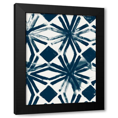 Monochrome Signals I Black Modern Wood Framed Art Print by Vess, June Erica