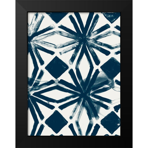 Monochrome Signals I Black Modern Wood Framed Art Print by Vess, June Erica
