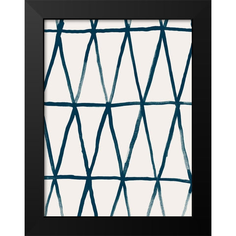 Monochrome Signals II Black Modern Wood Framed Art Print by Vess, June Erica