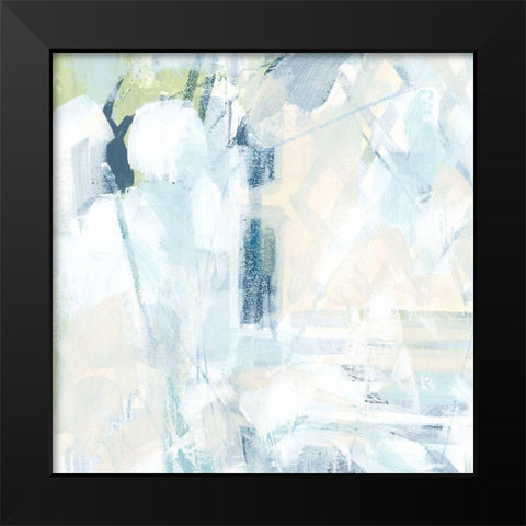 Blue Network IV Black Modern Wood Framed Art Print by Vess, June Erica