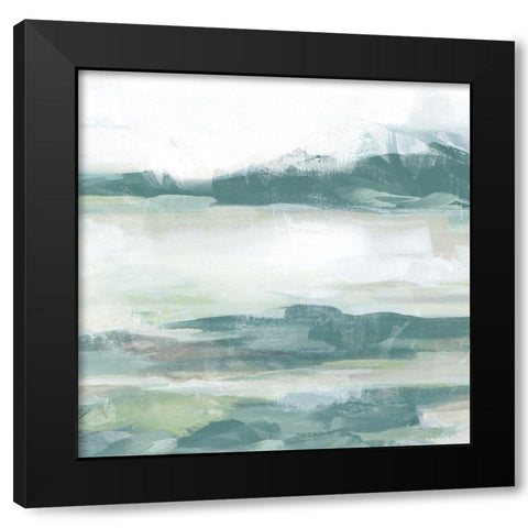 Emerald Valley Swath III Black Modern Wood Framed Art Print with Double Matting by Vess, June Erica