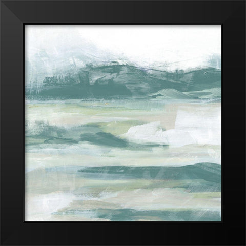 Emerald Valley Swath IV Black Modern Wood Framed Art Print by Vess, June Erica