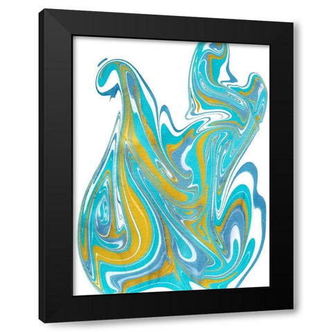 Galaxie IV Black Modern Wood Framed Art Print with Double Matting by Longley, Alicia