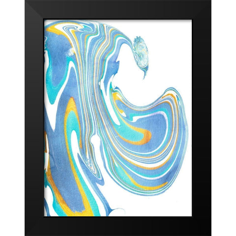 Galaxie V Black Modern Wood Framed Art Print by Longley, Alicia