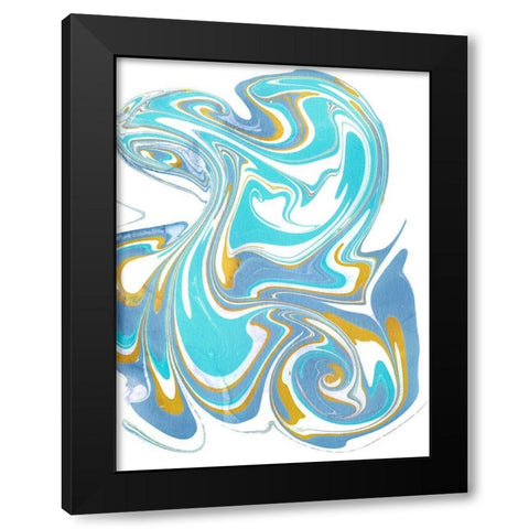 Galaxie VI Black Modern Wood Framed Art Print with Double Matting by Longley, Alicia