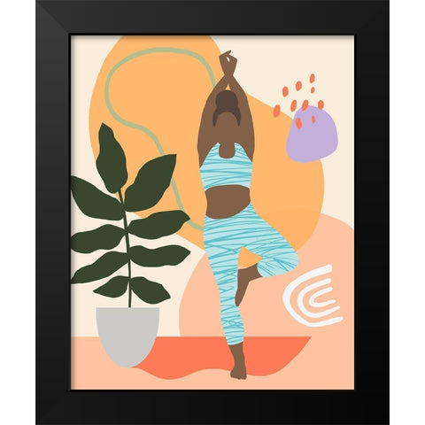 Bright Energy II Black Modern Wood Framed Art Print by Warren, Annie