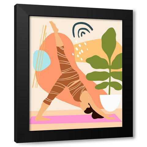 Bright Energy III Black Modern Wood Framed Art Print with Double Matting by Warren, Annie