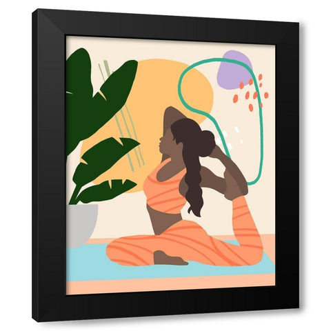 Bright Energy IV Black Modern Wood Framed Art Print by Warren, Annie