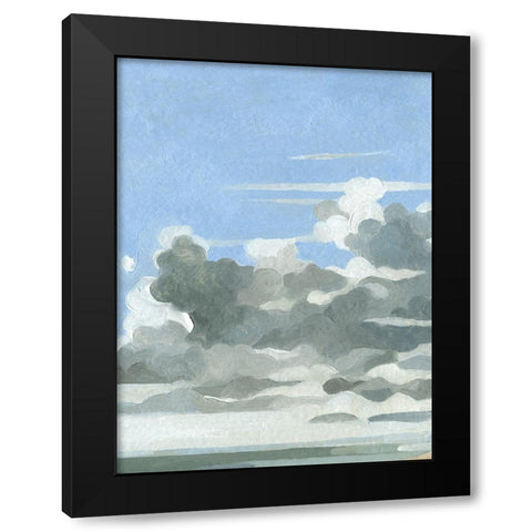 Oceanic Clouds I Black Modern Wood Framed Art Print with Double Matting by Caroline, Emma