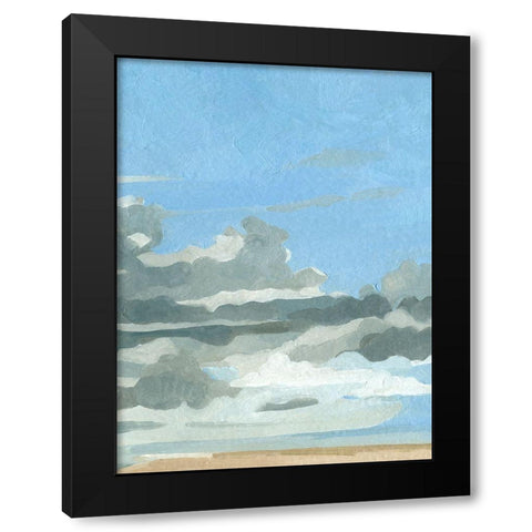 Oceanic Clouds II Black Modern Wood Framed Art Print with Double Matting by Caroline, Emma