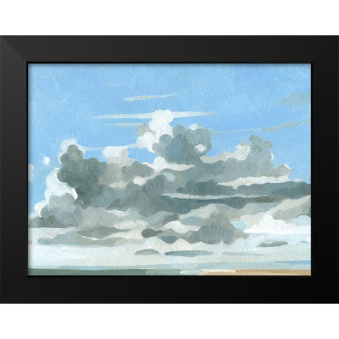 Oceanic Clouds III Black Modern Wood Framed Art Print by Caroline, Emma