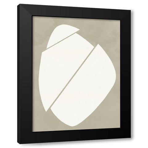 Neutral Wedge I Black Modern Wood Framed Art Print by Green, Jacob