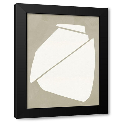 Neutral Wedge II Black Modern Wood Framed Art Print by Green, Jacob