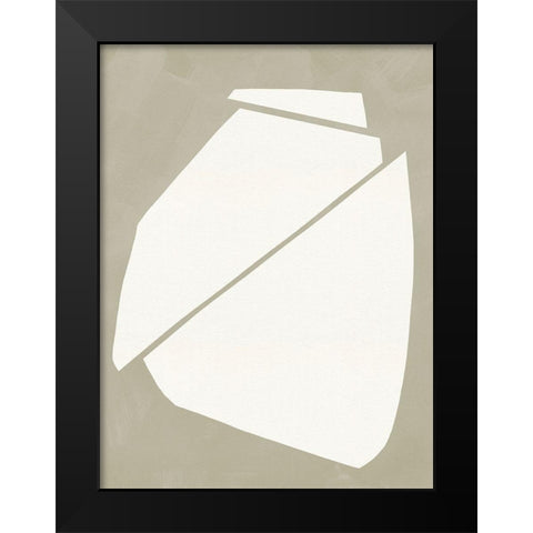 Neutral Wedge II Black Modern Wood Framed Art Print by Green, Jacob