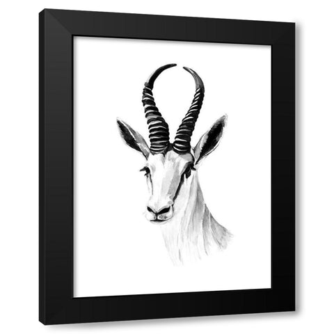 Gazelle Sketch I Black Modern Wood Framed Art Print with Double Matting by Warren, Annie