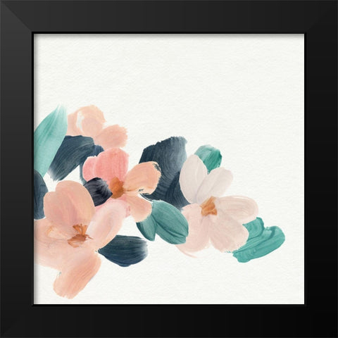 Brushed Petals I Black Modern Wood Framed Art Print by Warren, Annie