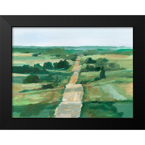 Rural Route II Black Modern Wood Framed Art Print by Harper, Ethan