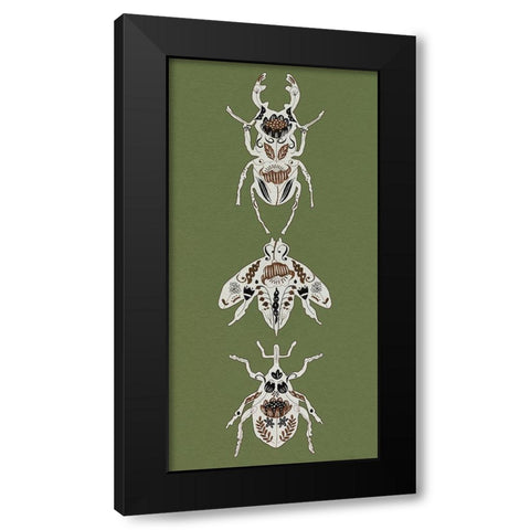 Flying Garden II Black Modern Wood Framed Art Print with Double Matting by Wang, Melissa