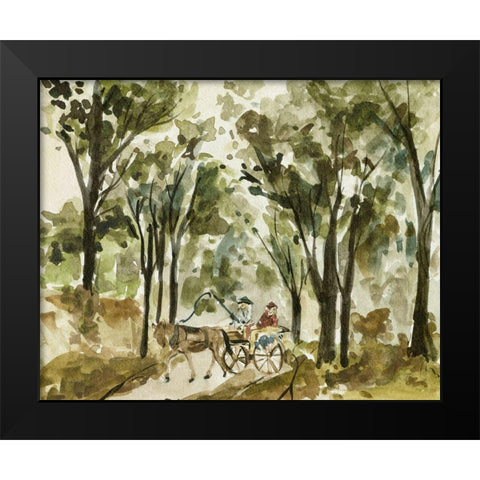 Late Autumn I Black Modern Wood Framed Art Print by Wang, Melissa