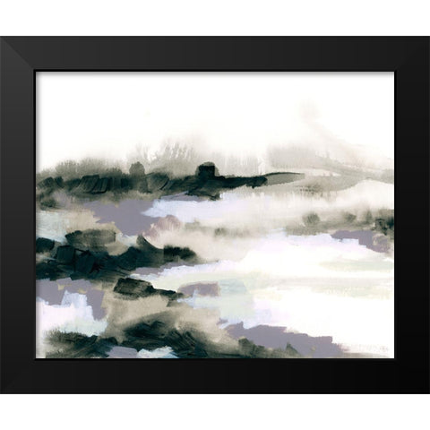 Shadow Inlet I Black Modern Wood Framed Art Print by Vess, June Erica
