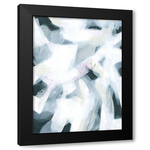 Marble Strike II Black Modern Wood Framed Art Print by Vess, June Erica