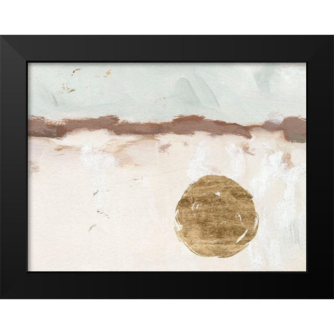 Winter Medallion III Black Modern Wood Framed Art Print by Green, Jacob