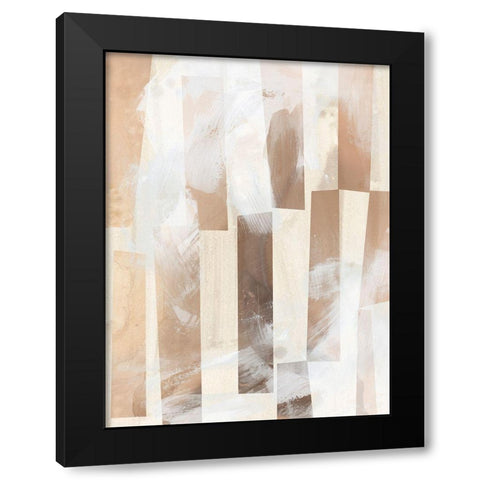 Vertical Strata I Black Modern Wood Framed Art Print by Vess, June Erica