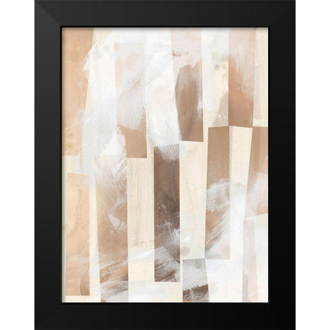Vertical Strata I Black Modern Wood Framed Art Print by Vess, June Erica