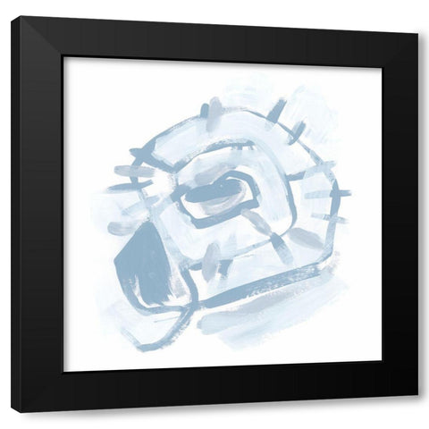 Simple Shell Study III Black Modern Wood Framed Art Print by Vess, June Erica