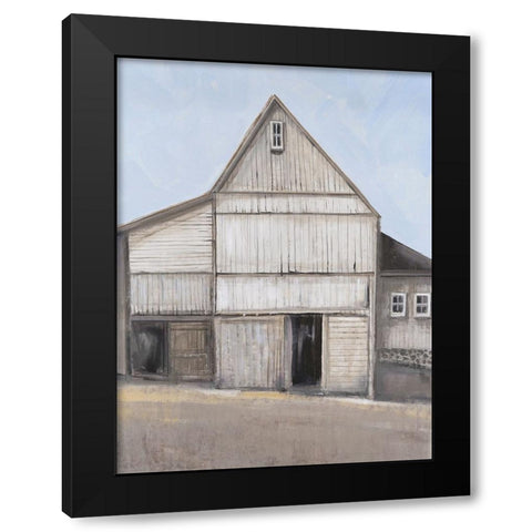 Custom Barn Textures I Black Modern Wood Framed Art Print with Double Matting by OToole, Tim