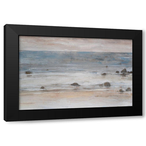 Shimmering Shore II Black Modern Wood Framed Art Print by OToole, Tim