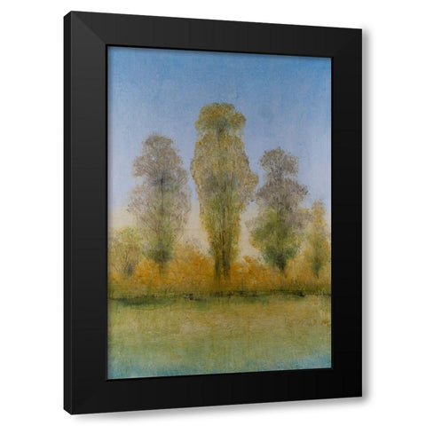 Gilded Trees I Black Modern Wood Framed Art Print by OToole, Tim