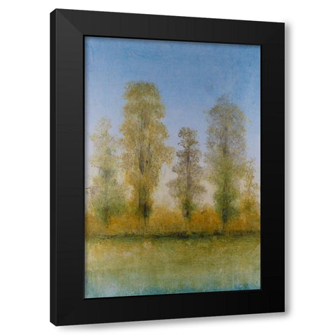 Gilded Trees II Black Modern Wood Framed Art Print by OToole, Tim