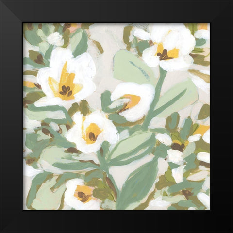 Sunshine Blooms I Black Modern Wood Framed Art Print by Vess, June Erica