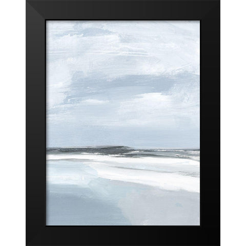 Cirrus Cloud Beach II Black Modern Wood Framed Art Print by Warren, Annie