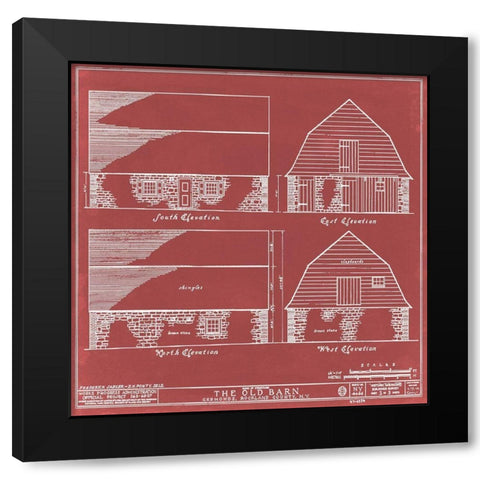 Rockland County Barn I Black Modern Wood Framed Art Print with Double Matting by Warren, Annie