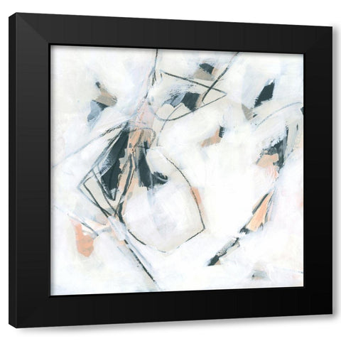 Pink Agate IV Black Modern Wood Framed Art Print with Double Matting by Vess, June Erica