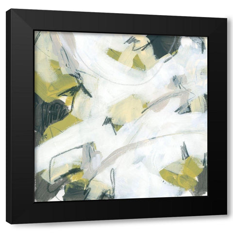 Citron Mix III Black Modern Wood Framed Art Print by Vess, June Erica