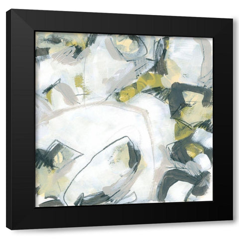 Citron Mix IX Black Modern Wood Framed Art Print by Vess, June Erica